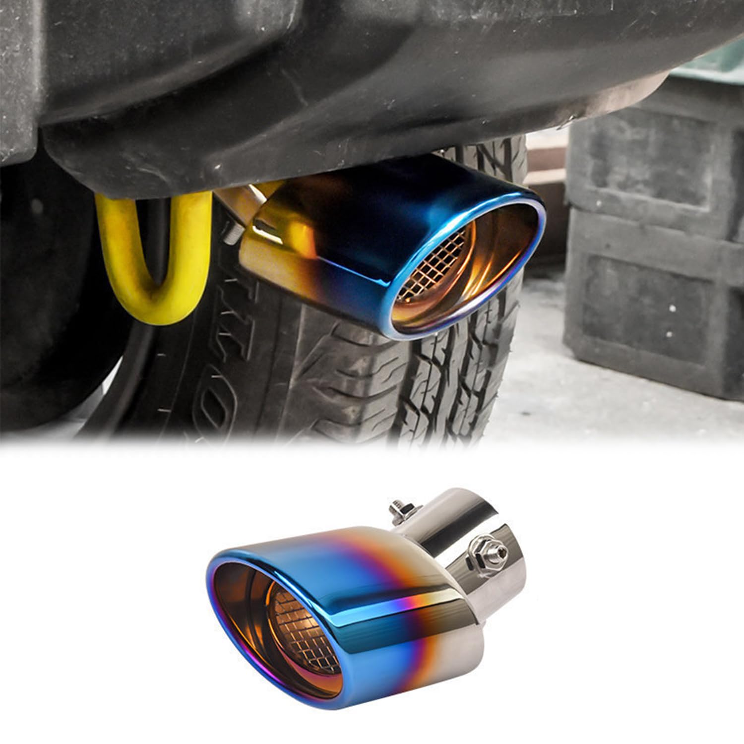 

New Suzuki Jimny JB64 Muffler Jimny Sierra JB74 Muffler Tail Exhaust Pipe Aero Exterior Custom Design Accessories Cutter, End, End, Decoration, Parts,