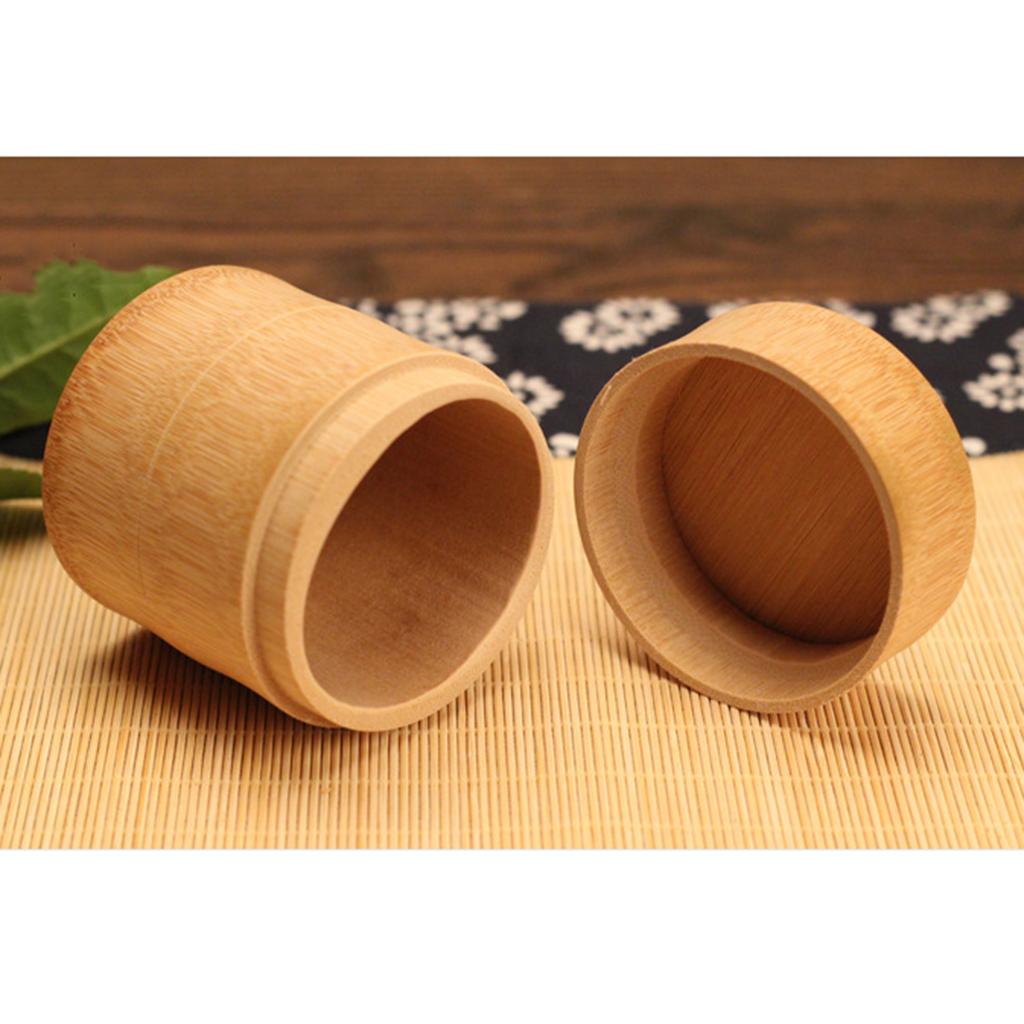 Bamboo Tea Cans Tube Storage Canister Friendly Gift Natural Stylish Lid Seal Jars - Brown,