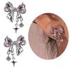 Bowknot Zircon Stud Earrings Fashion Piercing Earrings Simple Ear Stud for Women