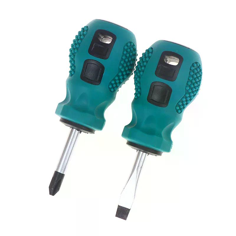 Magnetic Radish Head Mini Screwdriver Set, Dual-Purpose with Flat Cross Tip