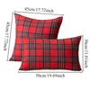 45x45cm 30x50cm Square Pillow Cases Christmas Scottish Tartan Plaid Cushion Covers Bed Sofa Pad Party Decor Throw Pillow Cover