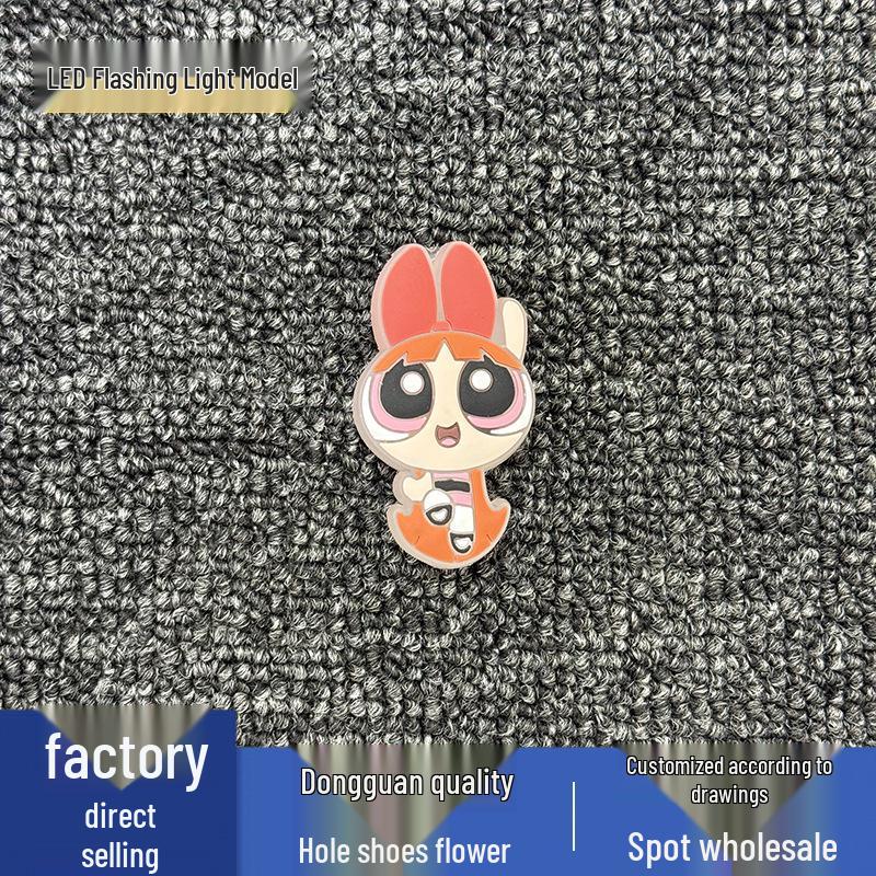 LED Flashing Flower Charms for Crocs - Shoe Buckles & Decorations Accessories