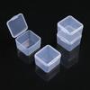 3.5 Small Square Box Anti-Noise Earplug Box Cordless Earplug Storage Box One-Piece Small Plastic Box Pp Transparent Plastic Empty Box