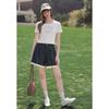 TonLion Women's Spliced Denim Shorts