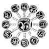 Genuine Copper White Twelve Zodiac Signs Simple Pisces Scorpio Bead Fits Bracelets Women DoItYourself Birthday Beautiful Gifts Accessory