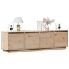 814394 vidaXL TV Cabinet 156x37x45 Cm Solid Pine Wood