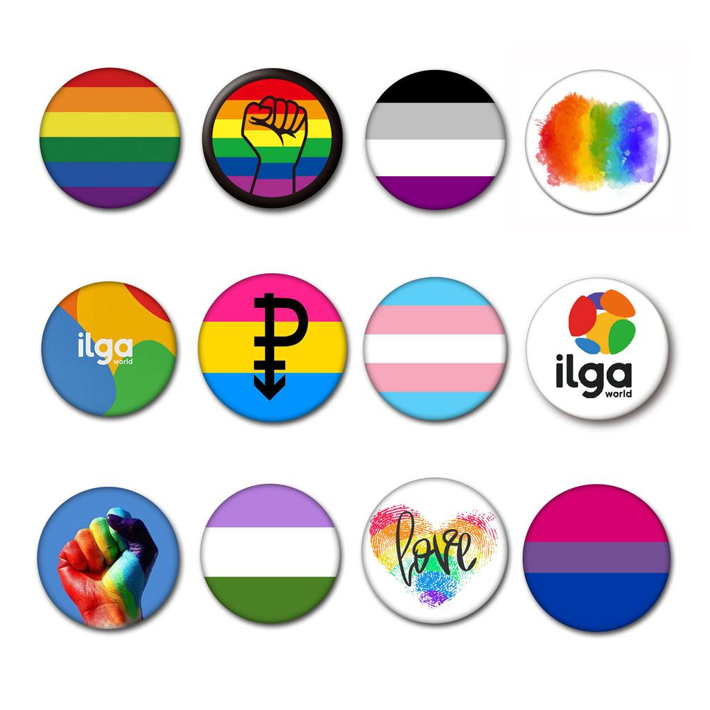 Pin de recuerdo para el Día del Orgullo LGBTQ Pines de Insignia Broche para Ropa Gay Lesbiana Trans Bi Accesorios de Ropa Recuerdo de Fiesta Pines Regalo