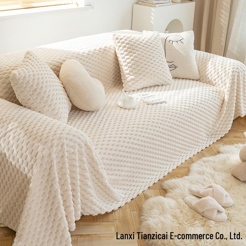 Plyšový potah na pohovku a deka All-Inclusive proti poškrábání kočkou