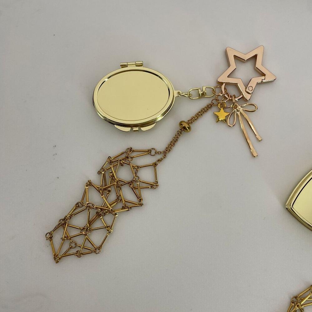 

Interchangeable Lip Balm Bag Key Chain Stainless Steel Lipsticks Holder Protective Cover Star