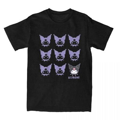 Kuromi Real Humor T Shirt Casual Versatile Streetwear Men Women Short Sleeve Amusing Cotton Harajuku Funny Oversized Unisex Tops