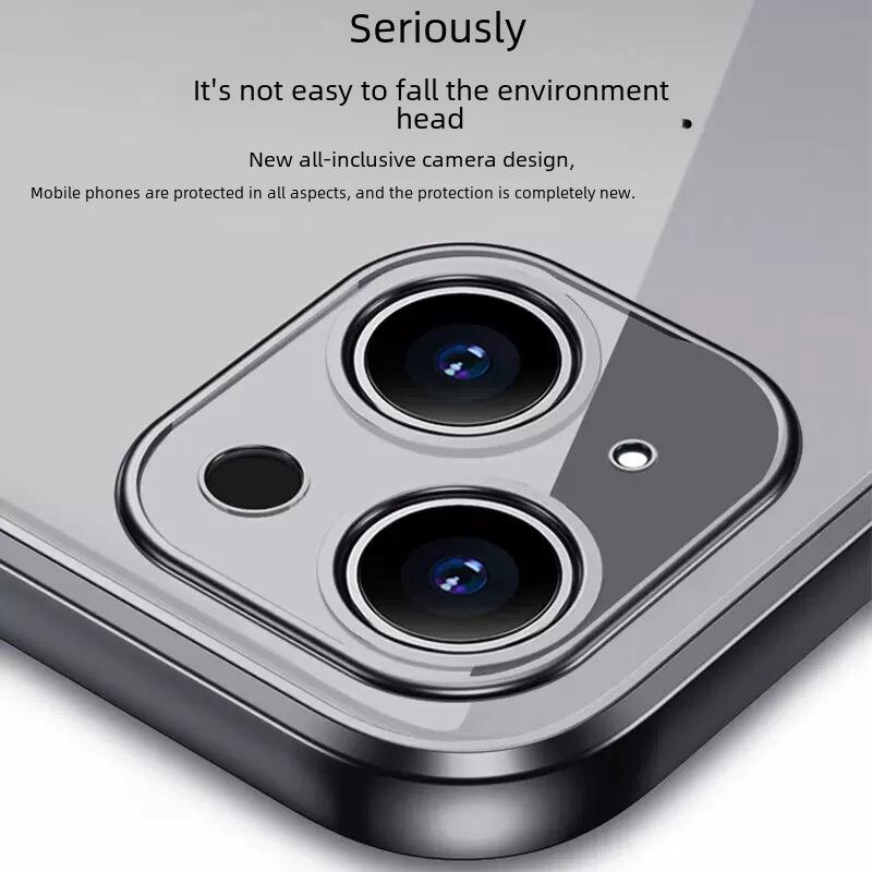 Samsung S25Ultra Electroplated Fine Hole Clear TPU Case - Ultra-Thin Soft Protective Cover