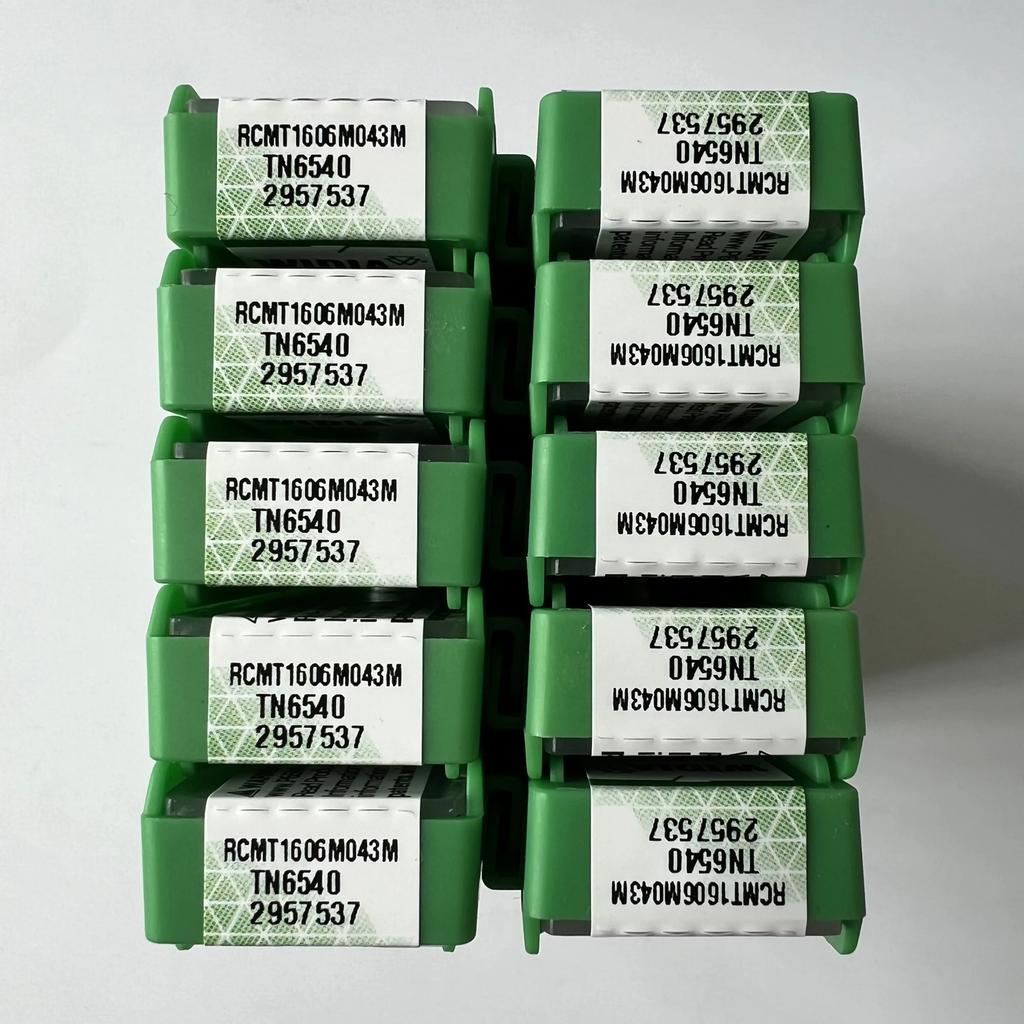 Original / RCMT1606M043M TN6540 / Industrial indexable Carbide Inserts 10 Pcs