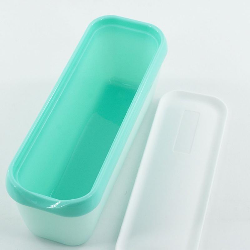 Cutie Rectangulară Reutilizabilă pentru Depozitare Înghețată, Recipient, Formă cu Capac, Depozitare Frigider Bucătărie, Cutie pentru Înghețată de Casă