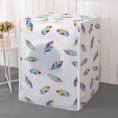 Small Fresh Print Washing Machine Dust Cover Thickened PEVA Washing Machine Cover Home Pulsator Washing Machine Protective Cover