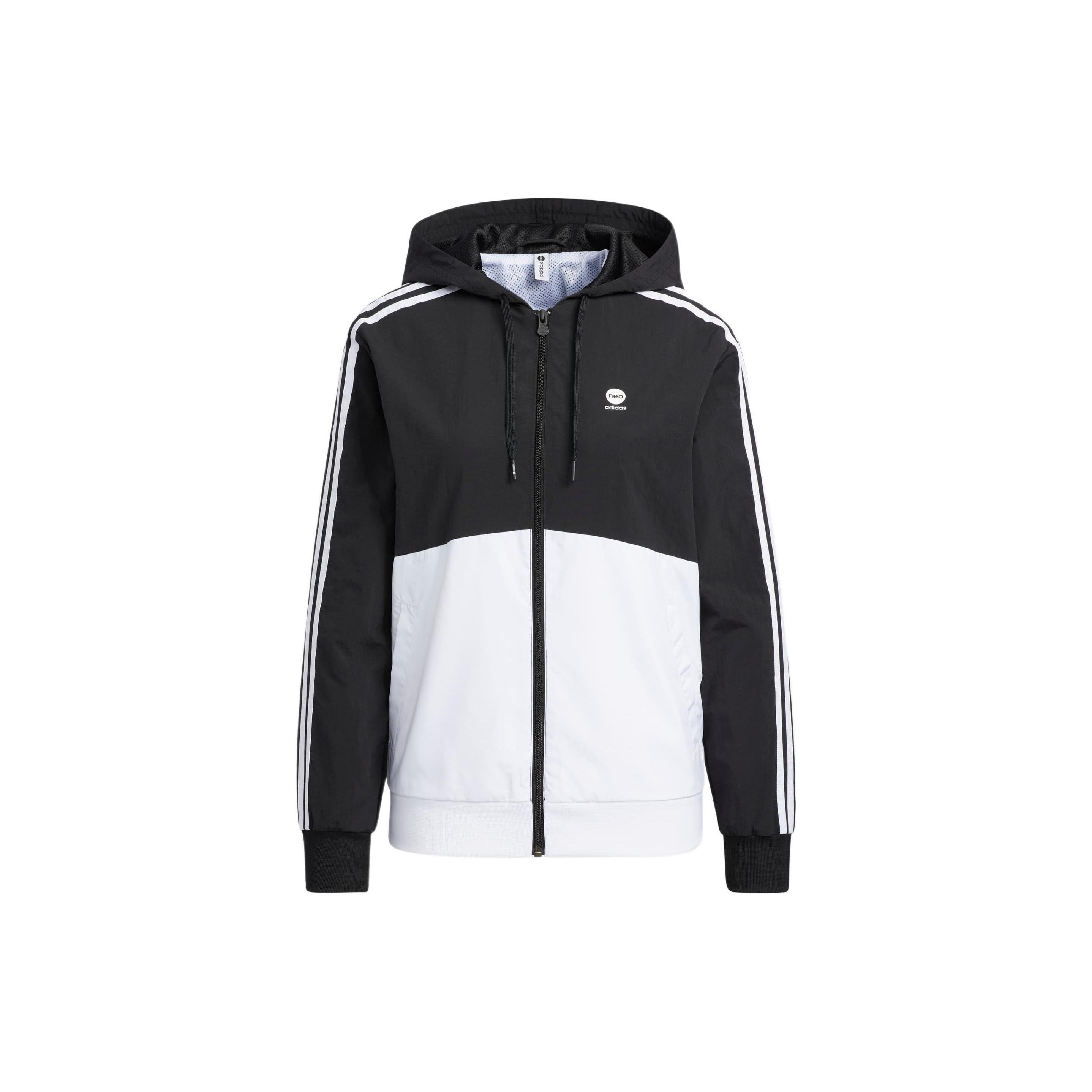 (WMNS) adidas Essentials Woven Jacket Asia Sizing  Black White  Women s HM2007 M