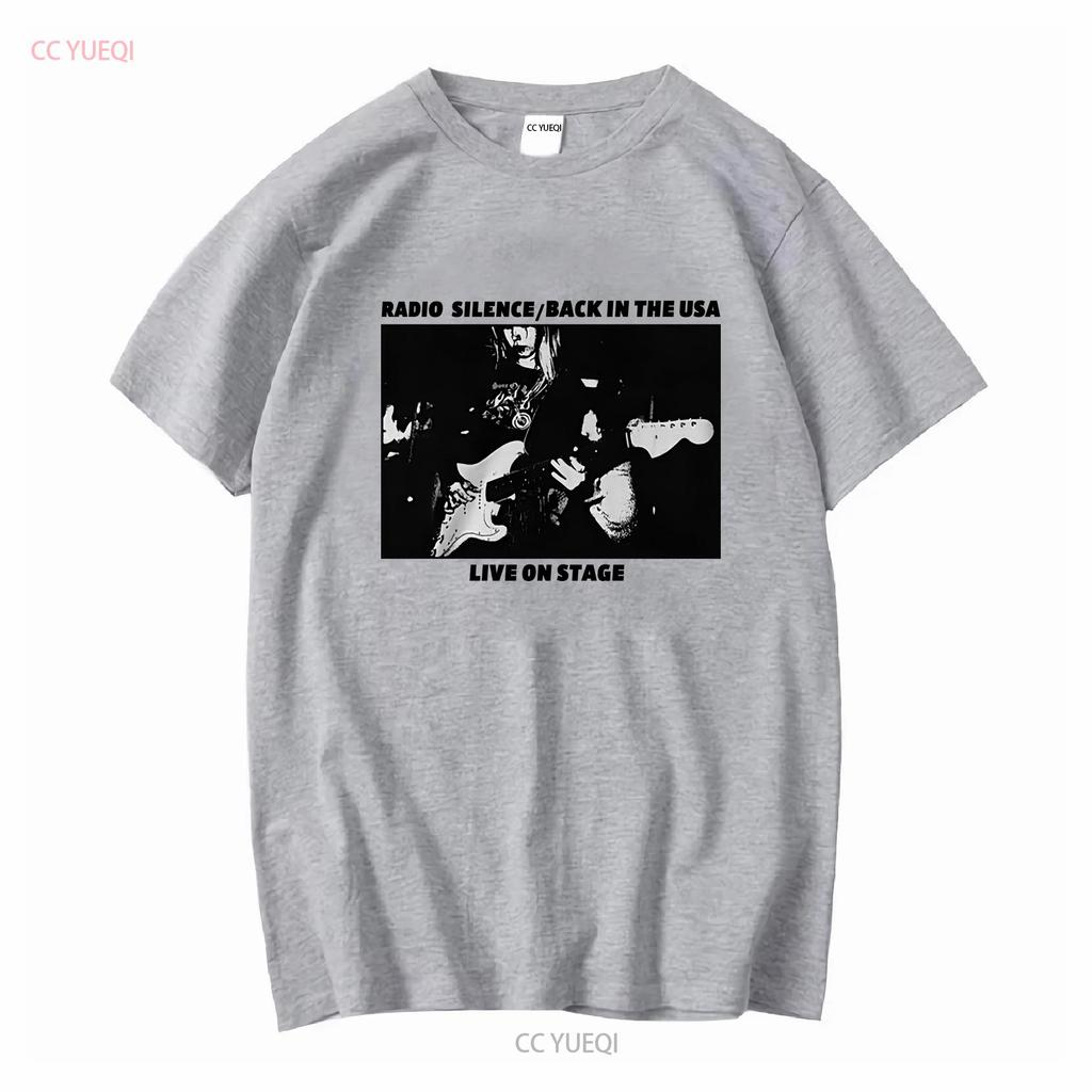 BRANDY MELVILLE JOHN GALT RADIO SILENCE LIVE ON STAGE USA SHIRT CREAM MENS L NEW vintage Washed Breathable graphic Soft