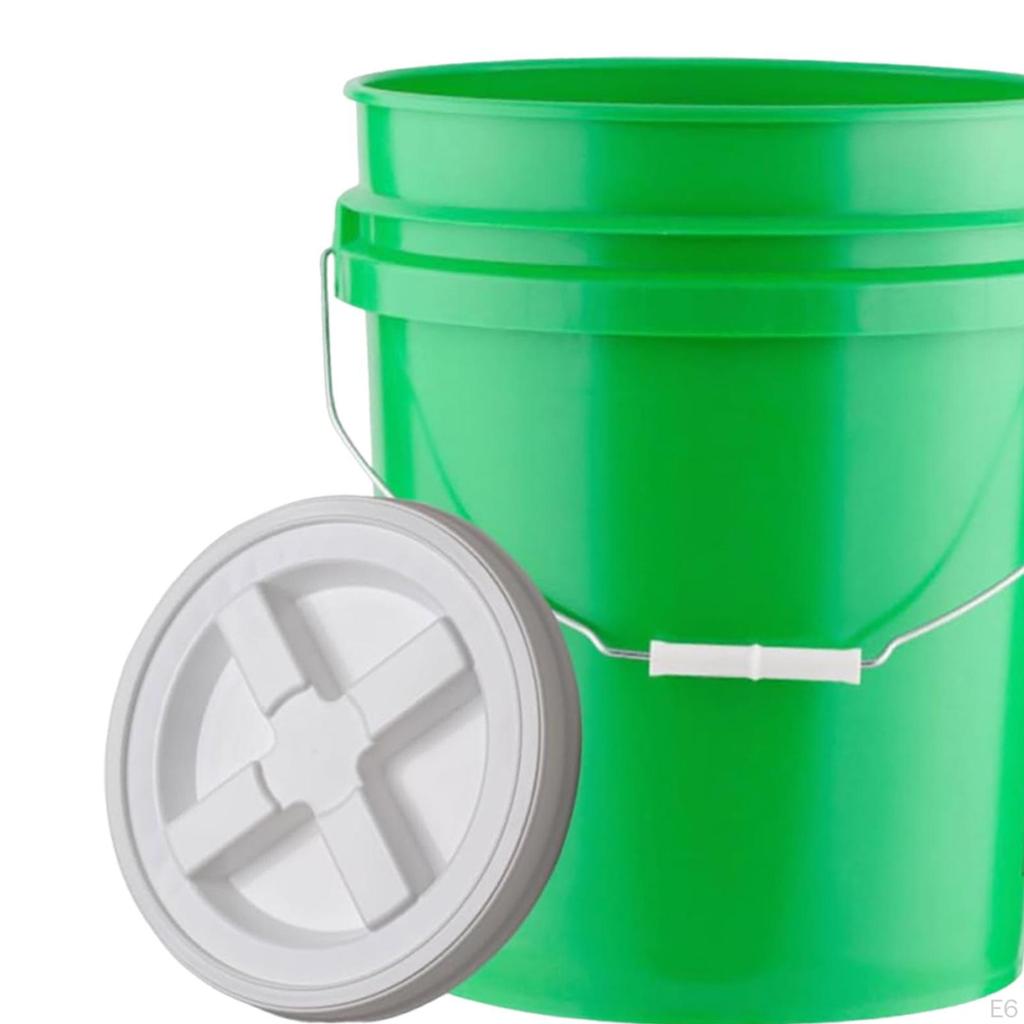 , Multifunctional, Reusable Bucket Food Container with Screw Lid for Fishing, Home Use And Car