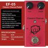 Professionelles E-Gitarren-Effektpedal - Verzerrung, Überlastung, Delay, Chorus, Tremolo