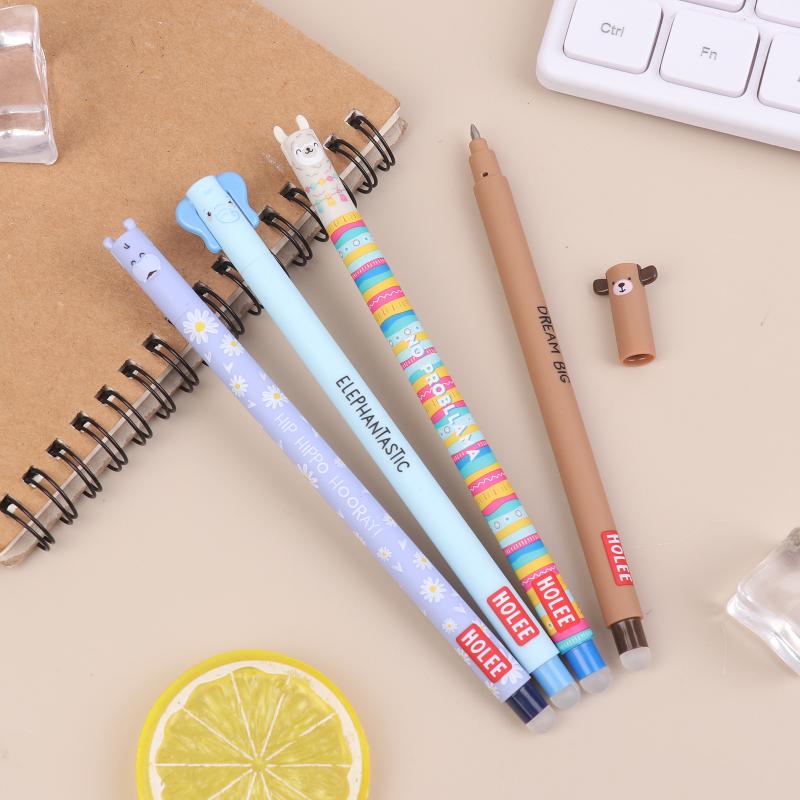 1/8Pcs Office Stationery Animal-Shaped Erasable Pens For Journaling And Writing Office Supplies Gift Cute Writing Tools