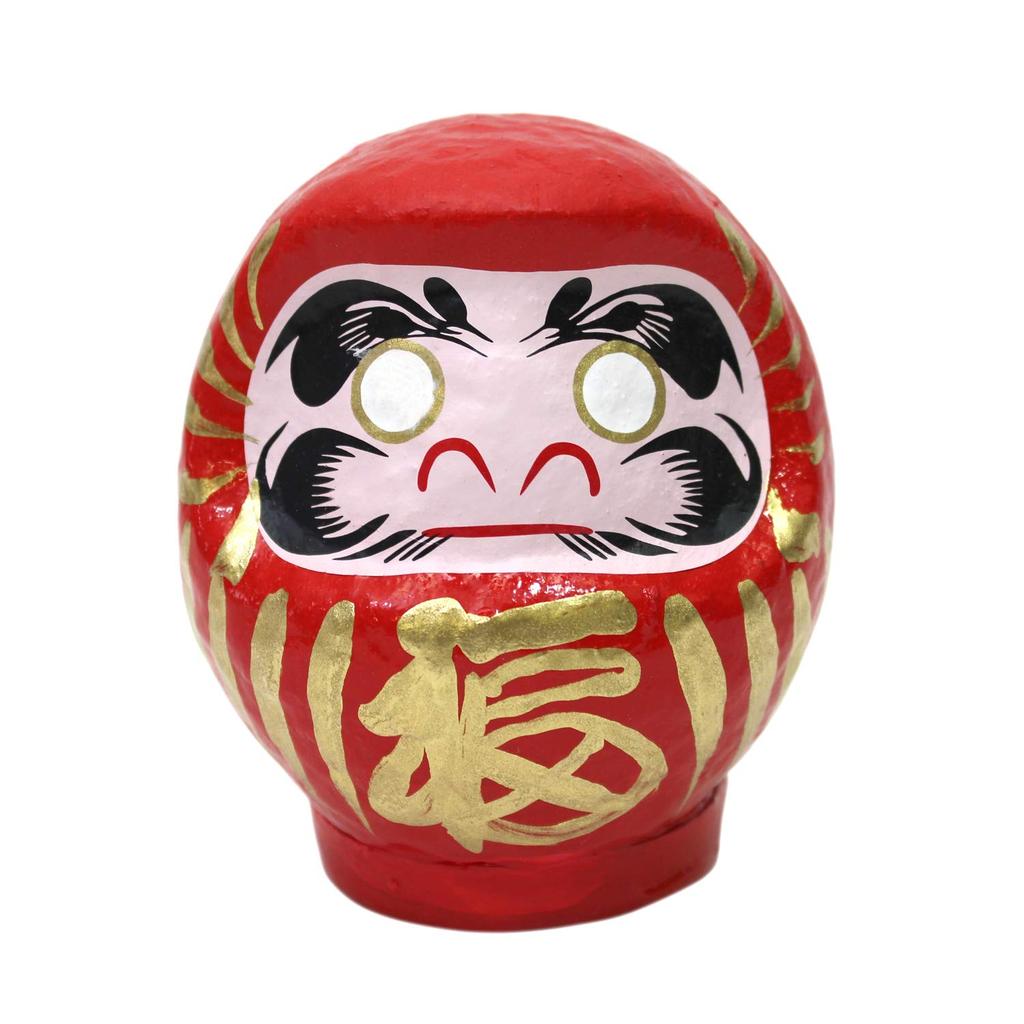 Made In Paper Mache Takasaki Daruma 1 Length Japan, No. (Total 9.4cm)
