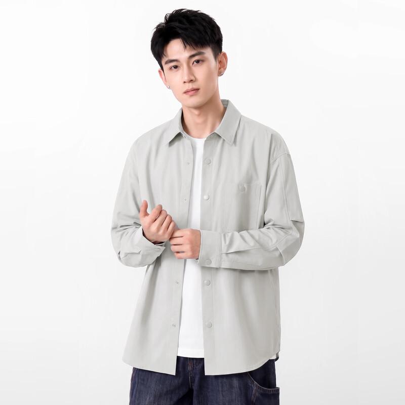 Warrior Men's Casual Breathable Long-Sleeve Button-Down Shirt