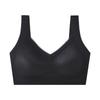 Lace fixed cup seamless underwear gather bra vest bra large chest small anti-sagging back bra