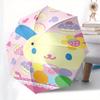 Usa ha na,Kawaii Automatic Folding Umbrella Simple 8 Rib Design, Bright Cartoon Pattern, Durable Iron Frame, Suitable For Travel, Outdoor, B