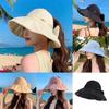 Summer Flounce Fishing Hat With Large Brim And Uv Protection For Casual Outdoor Activities