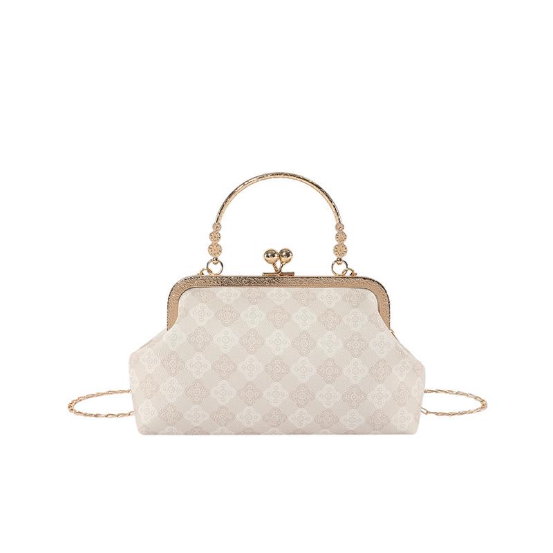 Women's 2025 Korean Style Casual Fashion Crossbody Shell Handbag with Chain Strap