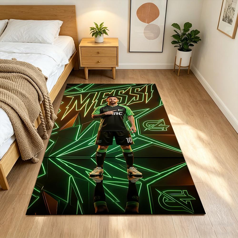 Argentina Messi Celebration Carpet Design for Living Rooms Dining Room Study Room Game Room Antislip Carpet Anime Office Decor