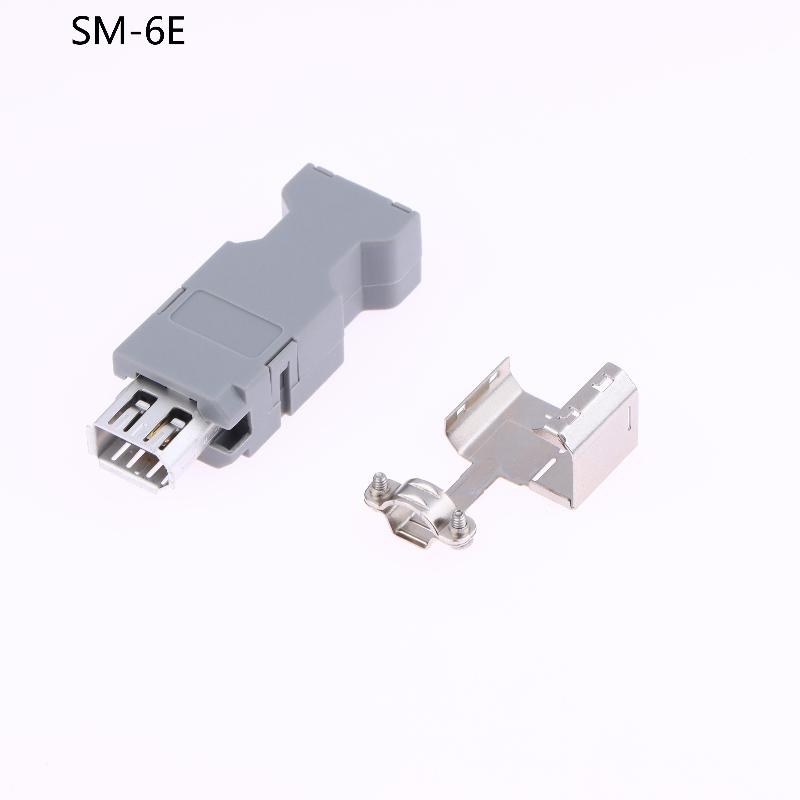 SM-6E/6P/14P/20P/26P/36P/50P MDR Connector Plug for SCSI Encoder and Servo Drive , High-Density Industrial Rectangular Interface