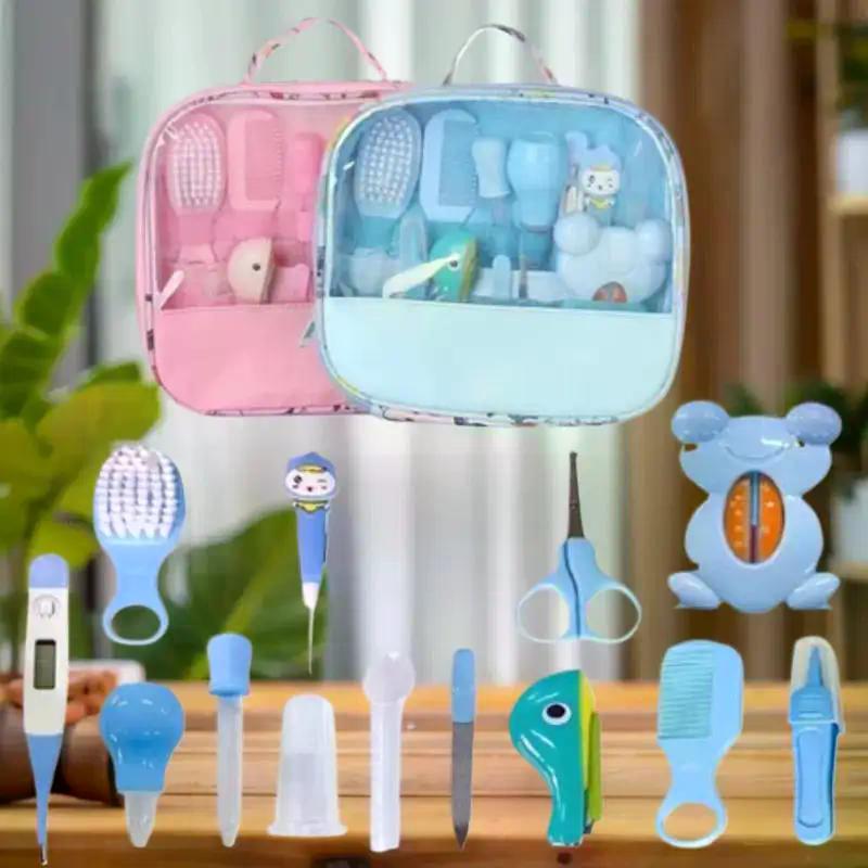 13pcs Comb Grooming Baby Care Kit Baby Portable Tool Grooming Nail Care Set