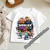 2026 Roblox T Shirt for Kids Summer Fashionable Short Sleeve Tee Boys Girls Casual Gaming Print Soft Childrens Tops