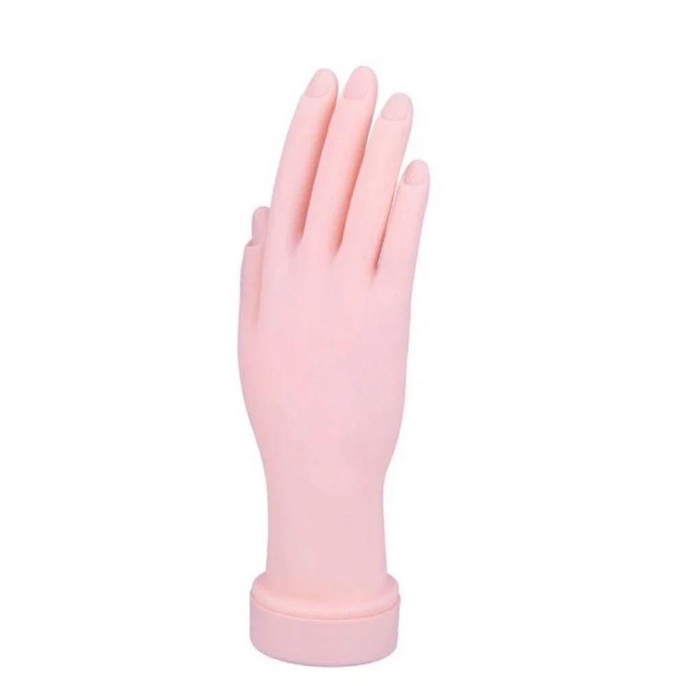 Soft Nail Practice Hand Flexible Positioning Fake Hand Nail Tools Mannequin Hand  Nail Training