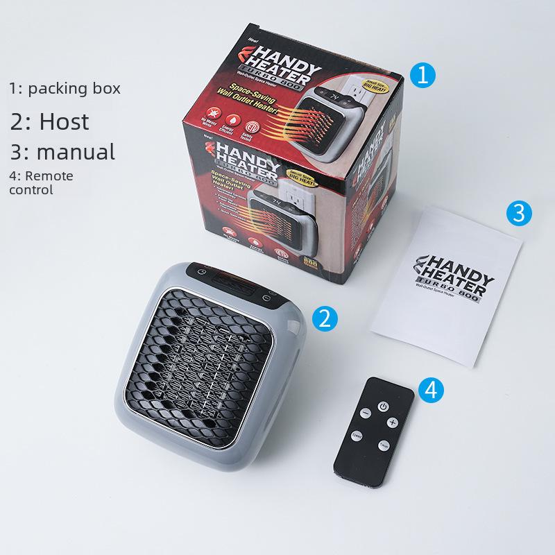 Compact Wall-Mounted Electric Heater for Bedroom and Bathroom