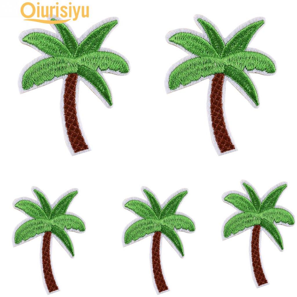 PALM TREE Iron On Patch 1 1/2" Tropical Beach Palms PALM TREE Iron On Patch 1 1/2" Tropical Beach Palms