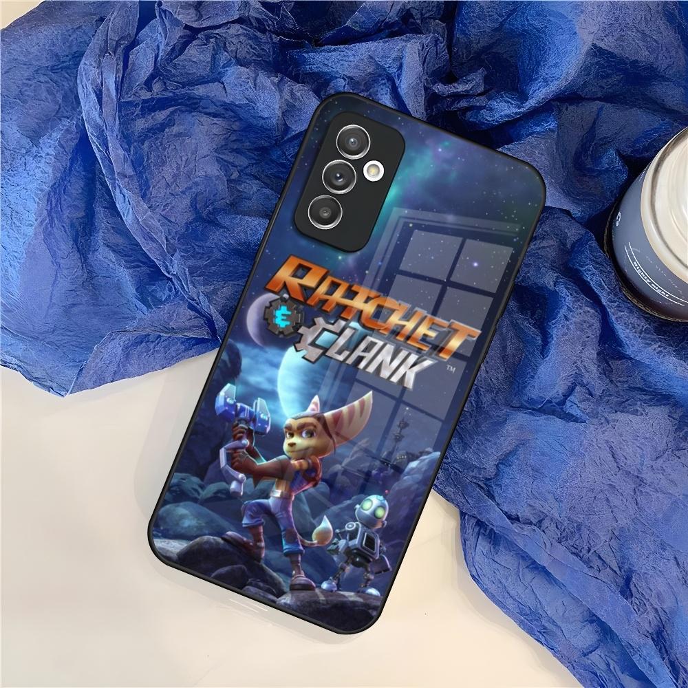 Game R-Ratchet Clank Phone Case for Samsung Galaxy S25 S24 S30 S21 S23 S20 S22 Fe Note 20 Pro Ultra Plus glass Cover