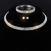 Fashion Jewelry Full Diamond Rhinestone Multi-layer Multi-row Collar Bridal Crystal Collar Short Collar Necklace