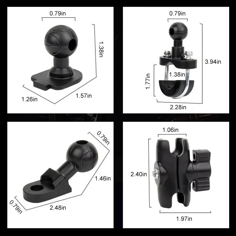 New Motorcycle Mobile Phone Holder Navigation Bracket 360° Rotation Shockproof Bike Handlebar Rearview Mirror Mount GPS Clip