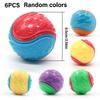 6pcs Interactive Squeaky Dog Chewing Ball For Puppies Adult Dog Teeth Cleaning Texture Ball for Outdoor Entertainment