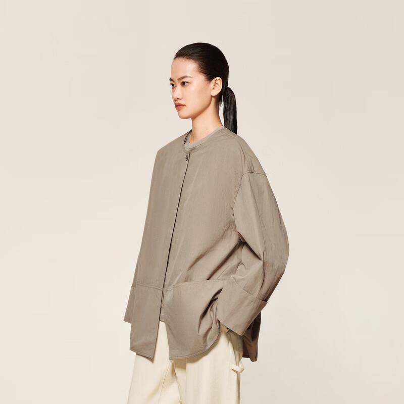 

LESS 2024 Autumn Loose Collarless Cotton Jacket M