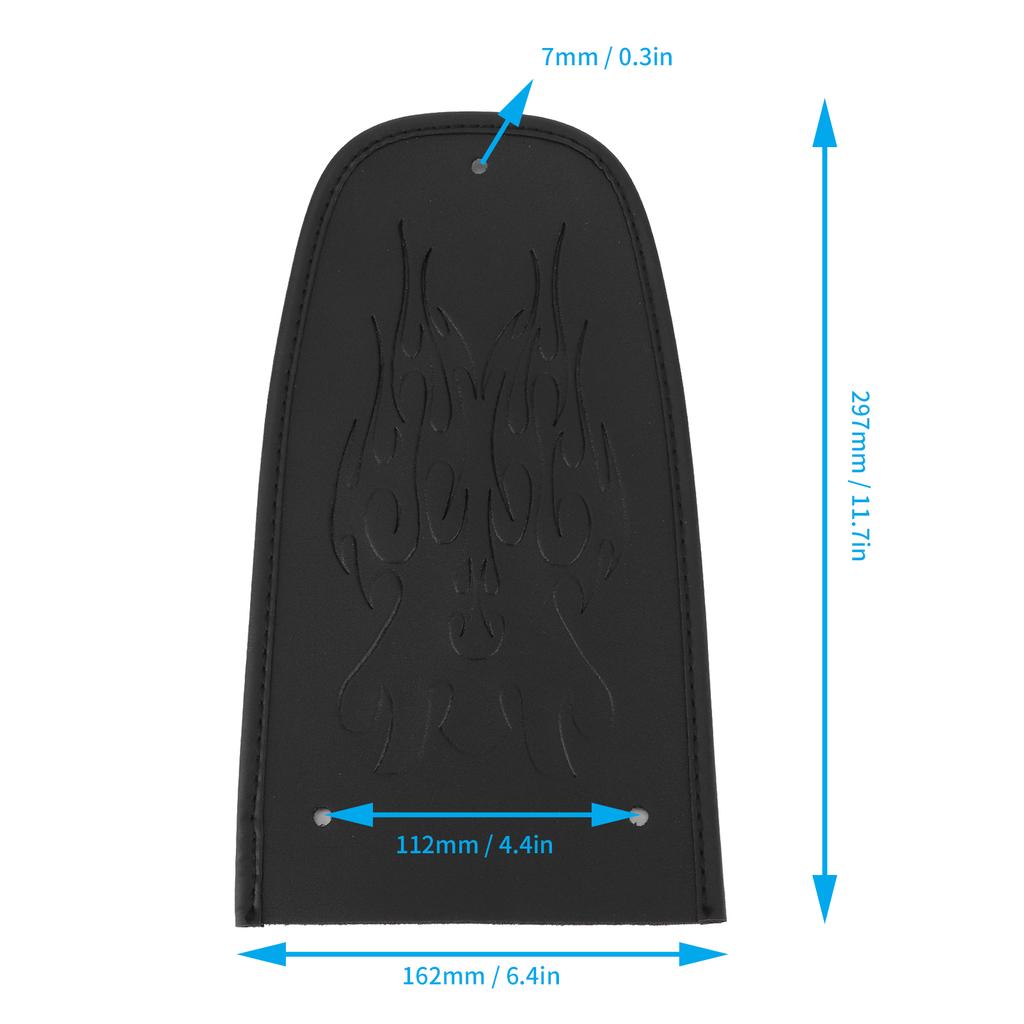 Motorcycle Bib Cover Artificial Leather Decorative Pad Flame Pattern Fit for XL 883 1200 48