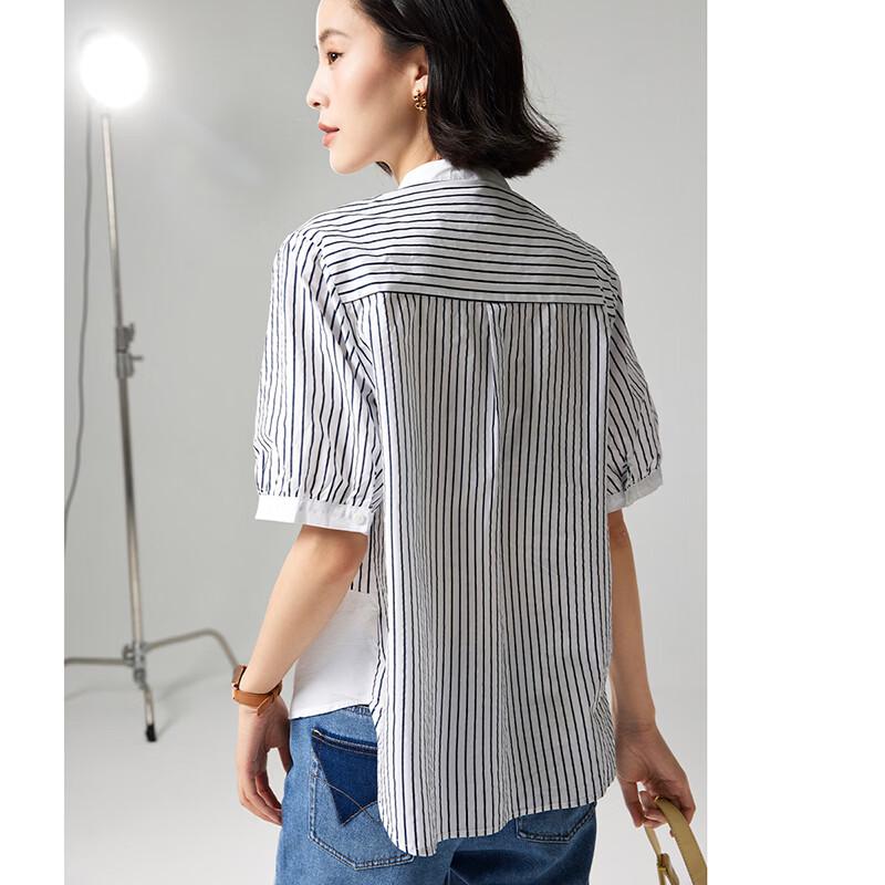 Women's Summer Striped Cotton Casual Shirt