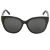 Sunglasses Eyewear Size 57 Green Brown Asian Fit BALENCIAGA BB0103SA 002 Brand Sunglasses Boston [Balenciaga] Women's [Used]