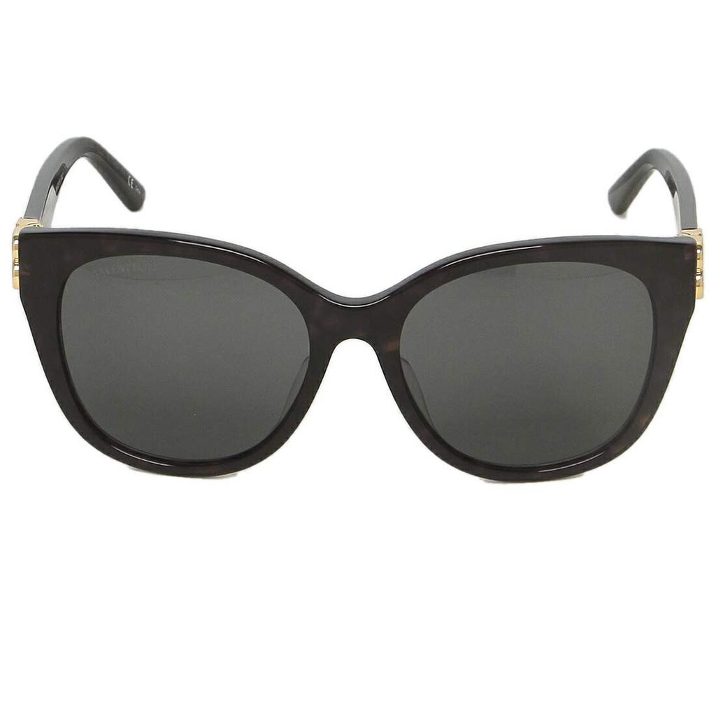 Sunglasses Eyewear Size 57 Green Brown Asian Fit BALENCIAGA BB0103SA 002 Brand Sunglasses Boston [Balenciaga] Women's [Used]