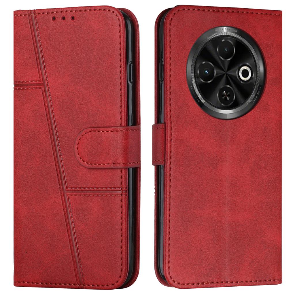 Für TECNO Spark 30C 4G Hülle Ständer Klappbare Schutzhülle aus Leder