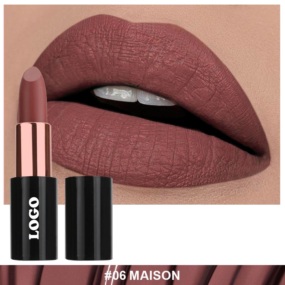 Waterproof and Non-Transfer Matte Lipstick: Long-lasting, No-Fade, No-Stick Formula.