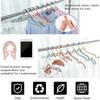 Plastic Folding Travel Hangers Space Saving Anti Slip Multifunctional Travel Accessories Home Hotel (Set of )