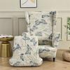 Stretch Wing Chair Cover Butterfly Pattern Spandex Armchair Covers Nordic Removable Relax Sofa Slipcover With Seat Cushion Cover