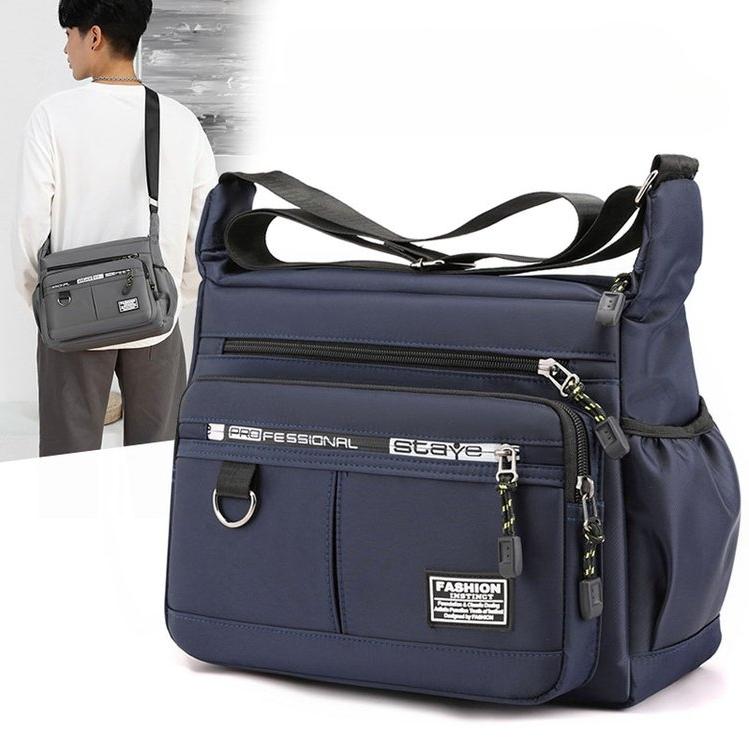 Herren Umhängetasche Einzelne Schultertasche Große Kapazität Aufbewahrungstasche Mode Multi-Taschen Business Umhängetasche